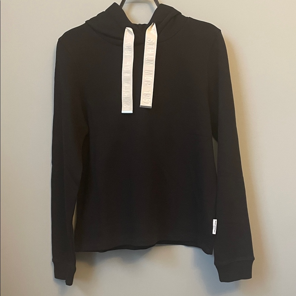 Marc O’Polo Black Hoodie with White Drawstrings NWT